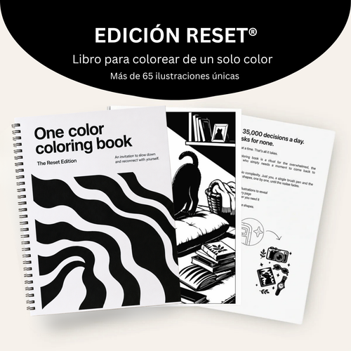 Libro para colorear de un solo color – Edición Reset®