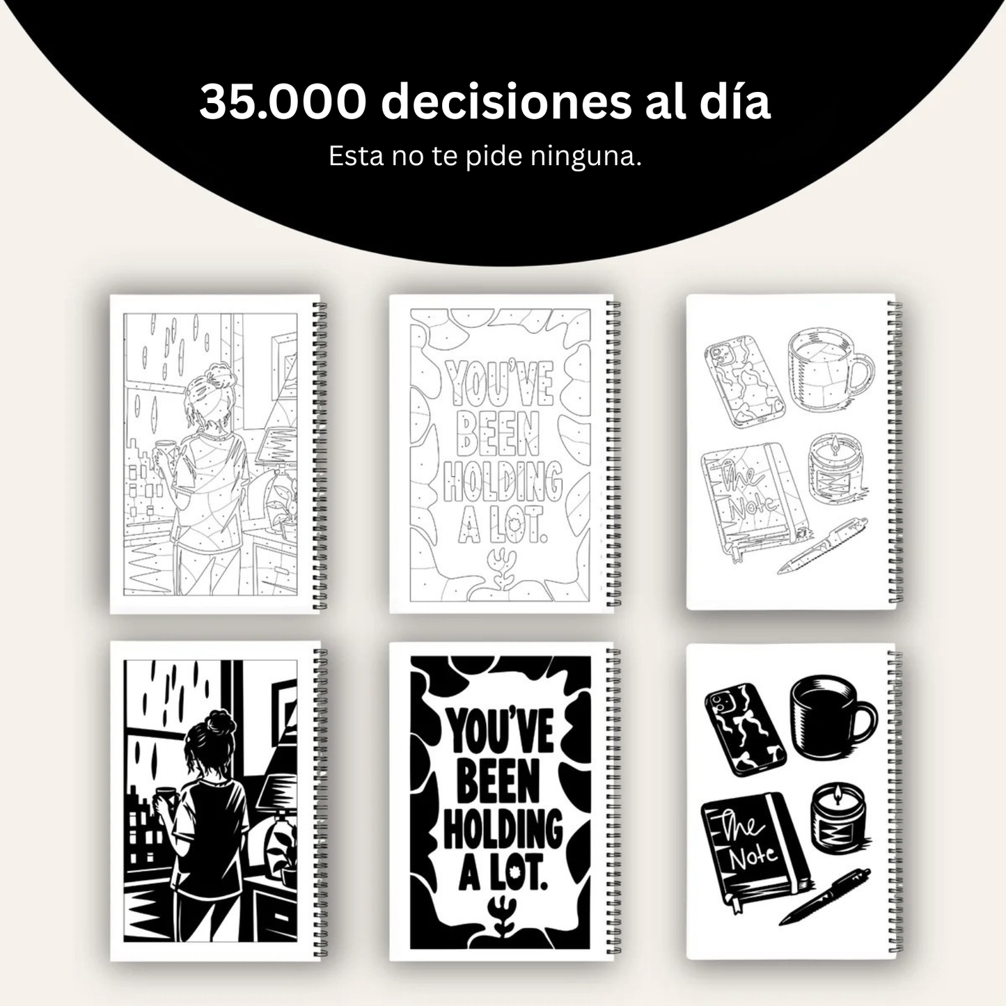 Libro para colorear de un solo color – Edición Reset®