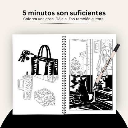 Libro para colorear de un solo color – Edición Reset®