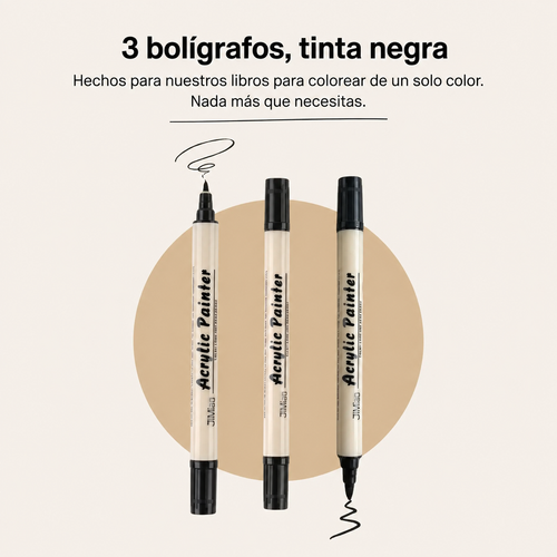 3 Rotuladores de doble punta