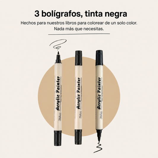3 Rotuladores de doble punta
